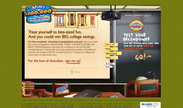The Minis $100,000 Scholarship Challenge Sweepstakes