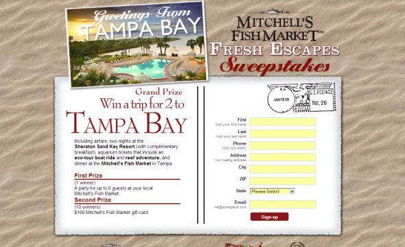 Fresh Escapes Sweepstakes