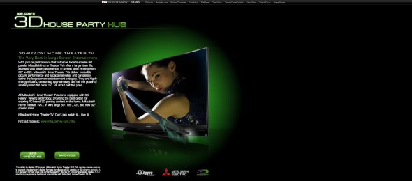 Mitsubishi 3D House Party Sweepstakes