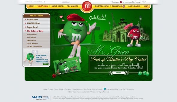 Ms. Green Heats Up Valentine’s Day Contest