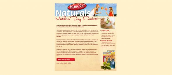 Mom’s Best Naturals Mother’s Day Sweepstakes