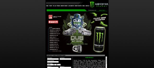 Monster Energy DUB My Ride Sweepstakes