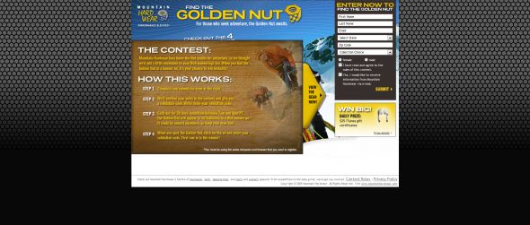 Mountain Hardwear Gold Nut Sweepstakes