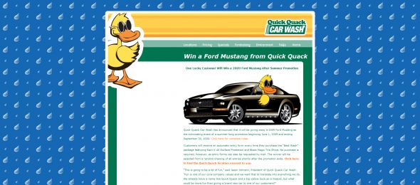Quick Quack Car Wash Mustang Giveaway Sweepstakes