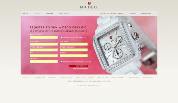 Michele Genlux Magazine Sweepstakes