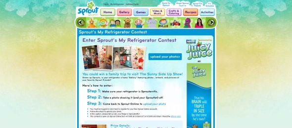 Sprout’s Juicy Juice My Refrigerator Contest