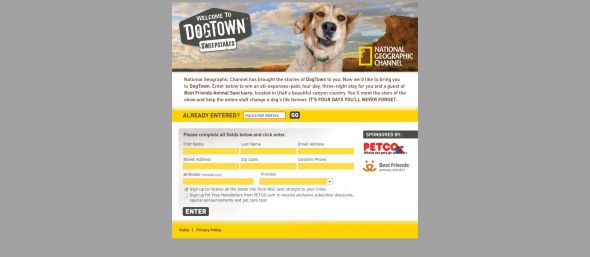 Welcome to Dogtown Sweepstakes