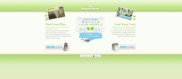 Benjamin Moore & Co. Natura Your World Sweepstakes