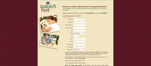 Nature’s Best Pet Supermarket Stimulus Game