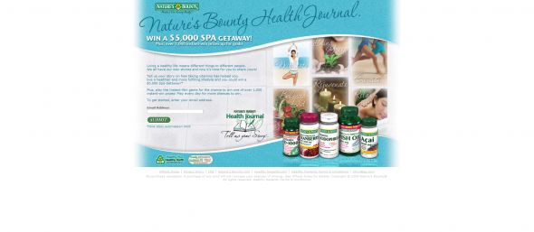 Nature’s Bounty Health Journal. Tell Us Your Story.