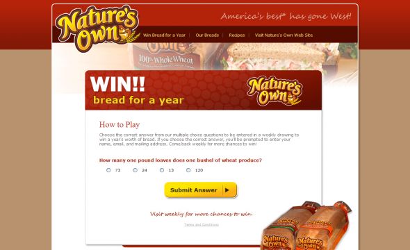 Nature’s Own Contest