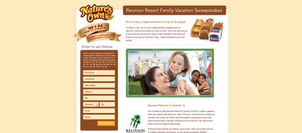 Ultimate Family Reunion Sweepstakes
