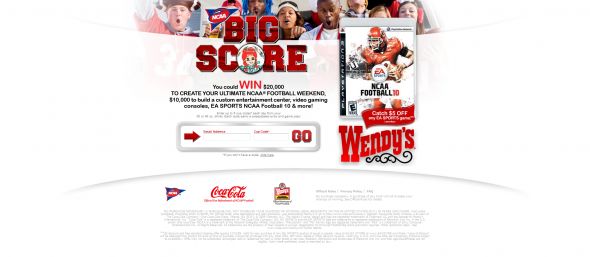 Coca-Cola and NCAA Football Big Score