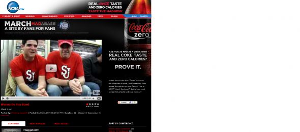 NCAA March Madness Coke Zero Taste the Madness