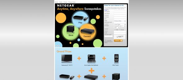 Netgear Anytime, Anywhere Sweepstakes