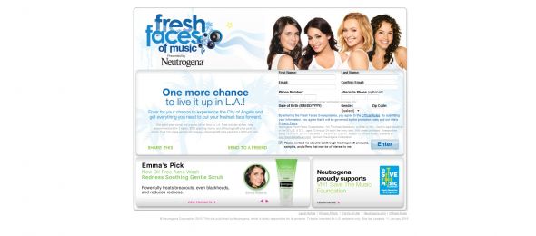 Neutrogena Fresh Faces Sweepstakes