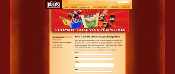 Reser’s Ultimate Tailgate Sweepstakes