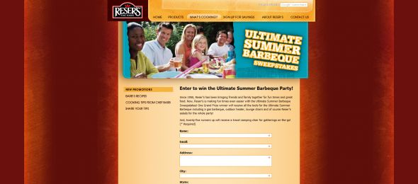 Reser’s Fine Foods Ultimate Summer Barbeque Sweepstakes