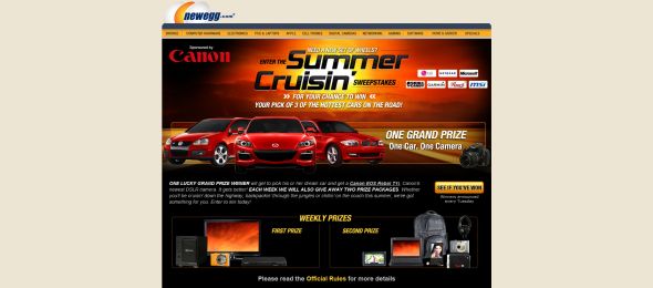 NewEgg Summer Cruisin Sweepstakes