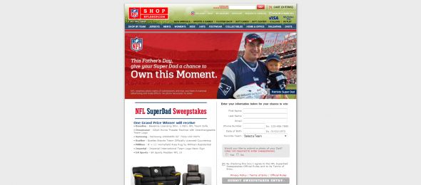 NFL SuperDad Sweepstakes