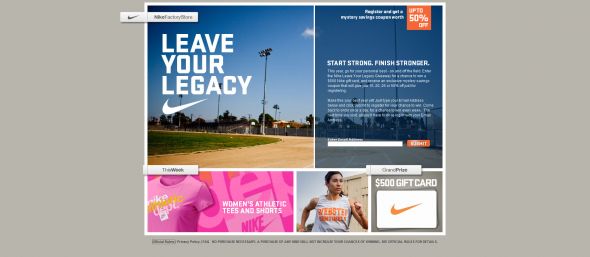Nike Leave Your Legacy Giveaway