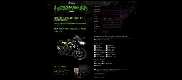 Ninja Underground Sweepstakes
