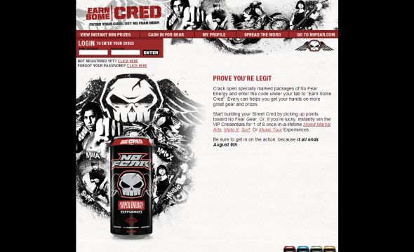NO FEAR Earn Some Cred Promotion