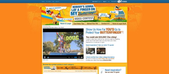 Nobody’s Gonna Lay A Finger On My Butterfinger Video Contest