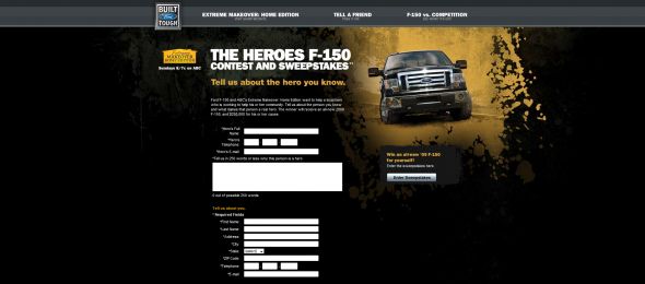 Heroes F150 Contest and Sweepstakes