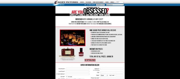 Are You Obsessed Sweepstakes and Instant Win Game