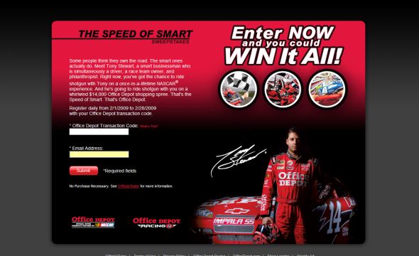 Office Depot At the Speed of Smart Sweepstakes