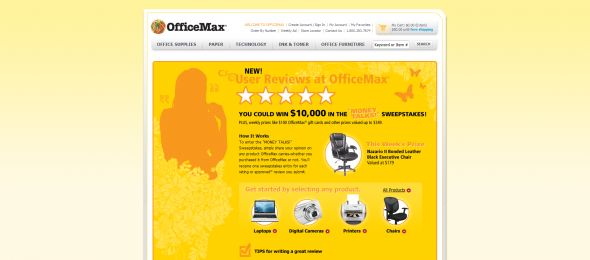 OfficeMax Money Talks Sweepstakes