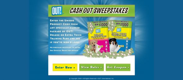 OUT! Cash Out Sweepstakes
