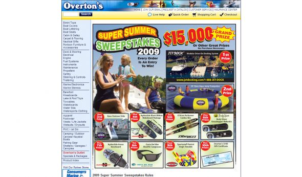 Overton’s 2009 Super Summer Sweepstakes