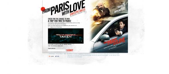 From Paris with Love Sweepstakes From Paris with Love Sweepstakes