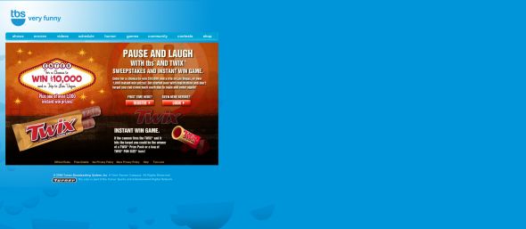 Pause and Laugh With TBS AND TWIX Sweepstakes and Instant Win Game