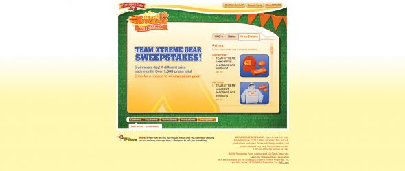 Pepperidge Farm Goldfish Team Xtreme Gear Sweepstakes