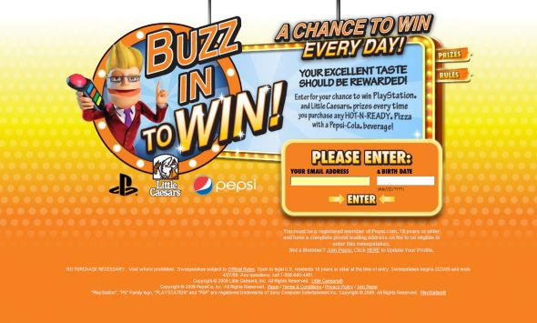 Pepsi Little Caesars Buzz In to Win Sweepstakes Pepsi Little Caesars Buzz In to Win Sweepstakes