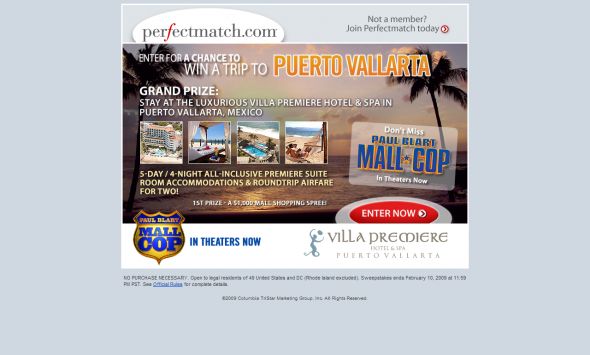PerfectMatch.com’s Win A Trip To Puerto Vallarta Sweepstakes