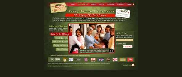 Nestlé Holiday Moments Photo Contest