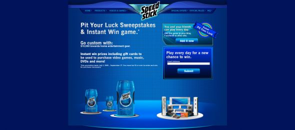 Pit Your Luck Sweepstakes and Instant Win Game