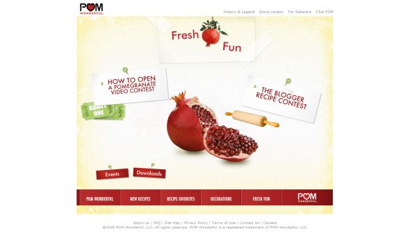 POM Fresh Fruit Recipe Blogger Contest