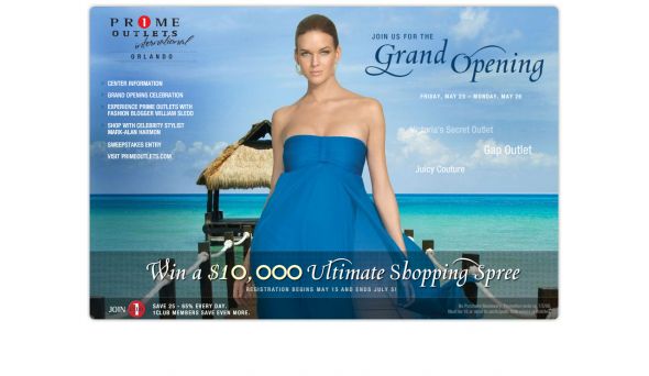 The Prime Outlets International 2008 Grand Opening Sweepstakes