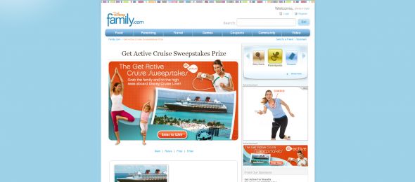 Disney Family.com The Get Active Cruise Sweepstakes