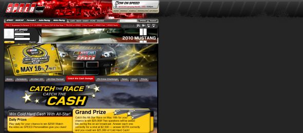 SPEED Catch the Race Catch the Cash Sweepstakes