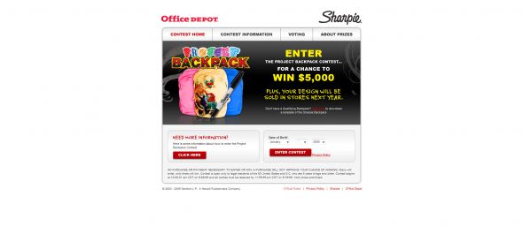 Sharpie Project Backpack Contest