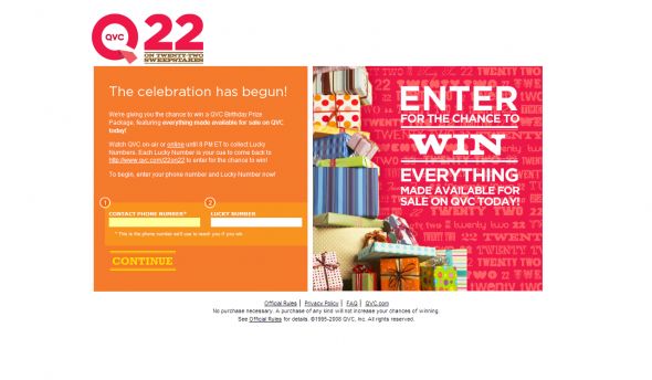 QVC 22 on 22 Sweepstakes