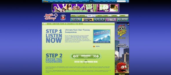 Radio Disney Ultimate Rock Star Flyaway Sweepstakes