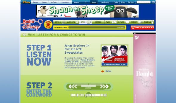 Jonas Brothers in NYC on New Year’s Eve Sweepstakes