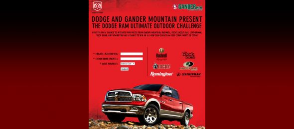 Dodge Ram Ultimate Outdoor Challenge Instant Win Game and Giveaway
